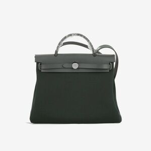 Hermès Herbag 31 - Vert Cypres / Ardoise Hunter | Palladium Hardware